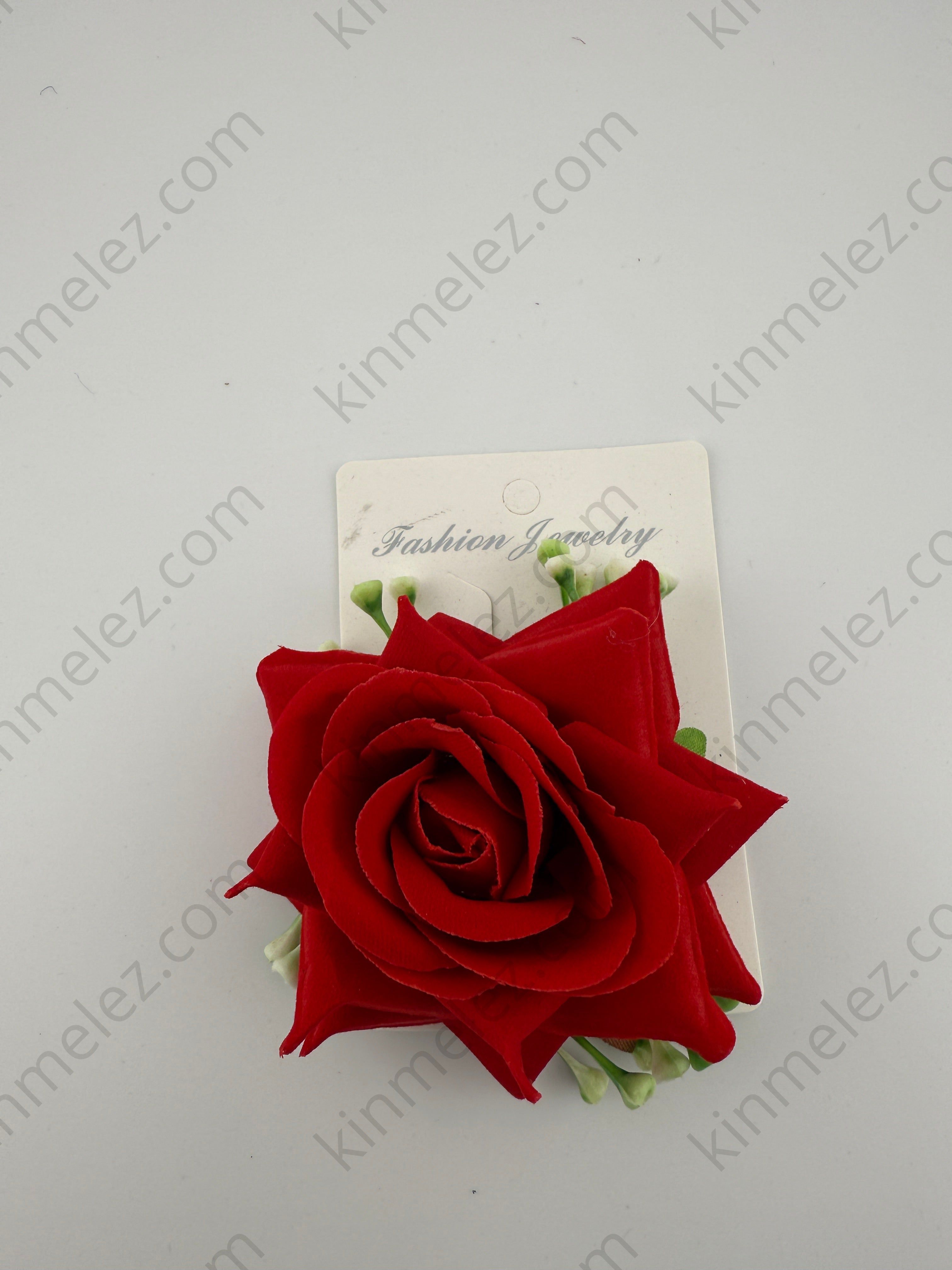 Rose flower hair clip - Kinmel EZ